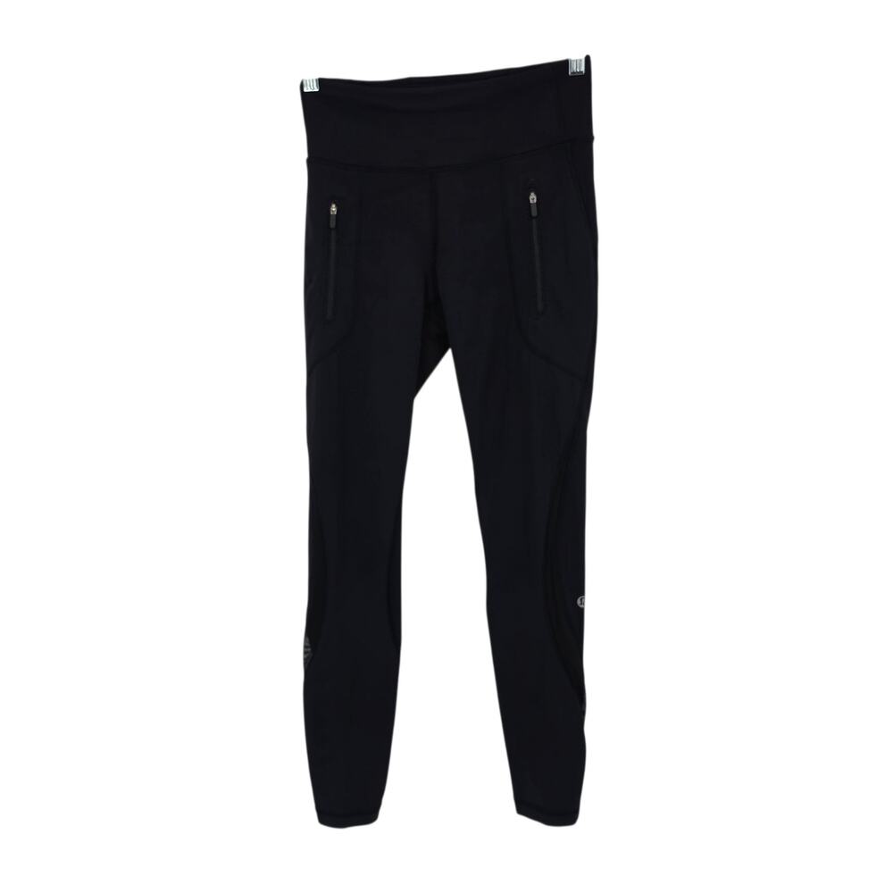 Lululemon Black Inspire Tight ll Mesh Panel Running Legging With Pockets Size 4